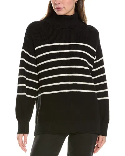 525 America Oversized Turtleneck Pullover In Black