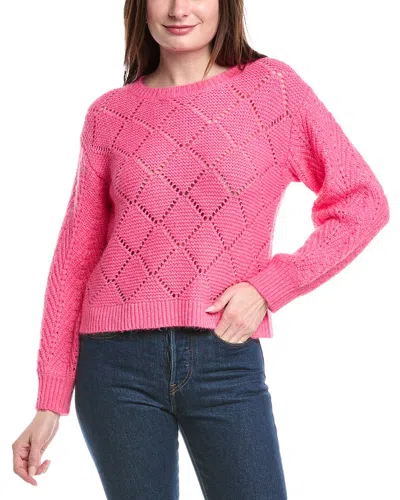 525 AMERICA POINTELLE LOFTY WOOL-BLEND PULLOVER