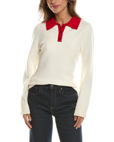 525 America Polo Sweater In White