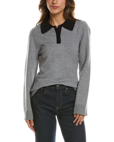 525 America Polo Sweater In Gray