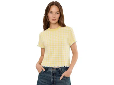 525 America Poppy Lettuce Edge Sweater T-shirts In Yellow