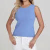 525 AMERICA POPPY RIB TANK TOP IN FOREVER BLUE