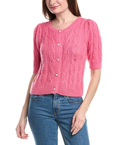 525 AMERICA PUFF SLEEVE WOOL-BLEND CARDIGAN
