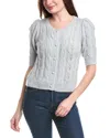 Shop 525 America Puff Sleeve Wool-blend Cardigan