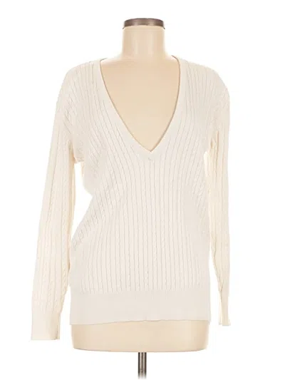 Pre-owned 525 America Pullover Sweater In White