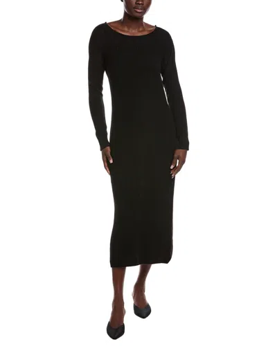 525 America Scarlett Ballet Neck Maxi Dress In Black