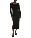 525 America Scarlett Ballet Neck Maxi Dress In Black