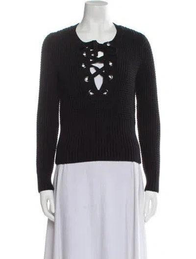 Pre-owned 525 America Scoop Neck Sweater In Blue