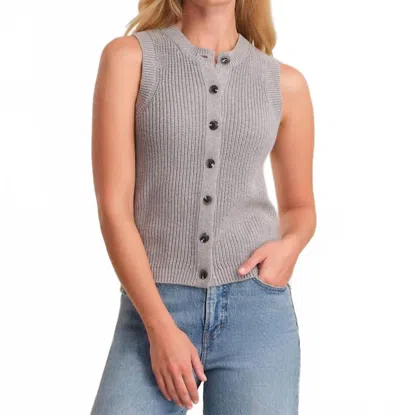 525 America Scottie Crewneck Vest In Heather Gray