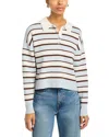 525 America Seraphina Cropped Rugby Pullover In Blue