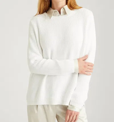 525 America Shaker Sweater In White