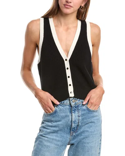 525 America Claudia Knitted Vest In Black