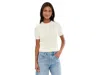 525 America Sky Cable Crew Neck Pullover In White