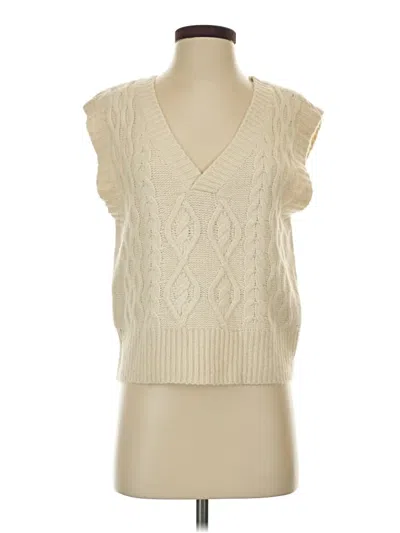 Pre-owned 525 America Sweater Vest In Ivory