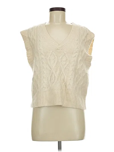 Pre-owned 525 America Sweater Vest In Ivory