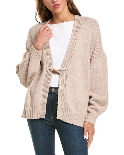 525 America Toggle Front Cardigan In Neutral