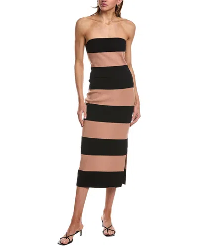 525 America Tube Top And Skirt Set In Beige