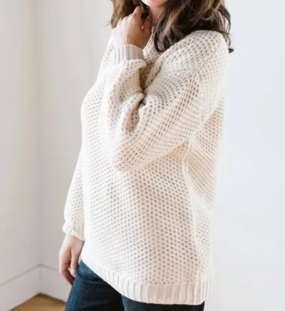 525 America Tunic Pullover In Cream In White