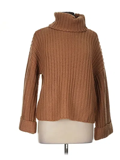 Pre-owned 525 America Turtleneck Sweater In Brown