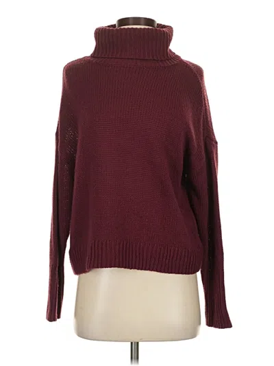 Pre-owned 525 America Turtleneck Sweater In Burgundy