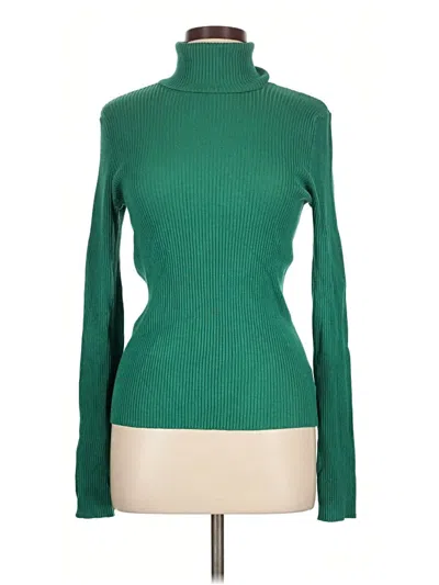 Pre-owned 525 America Turtleneck Sweater In Green