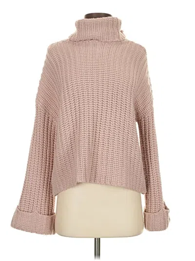 Pre-owned 525 America Turtleneck Sweater In Pink