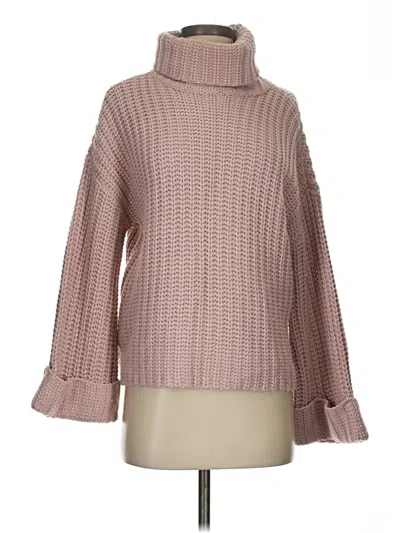 Pre-owned 525 America Turtleneck Sweater In Pink