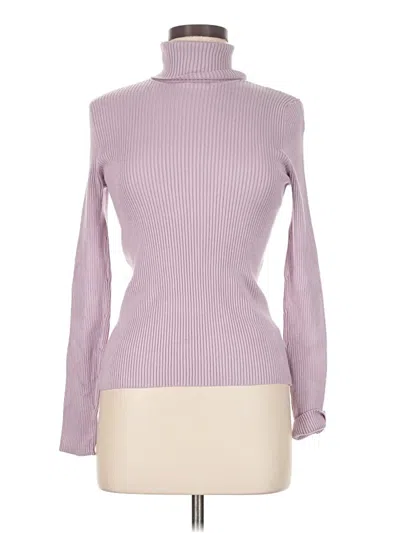 Pre-owned 525 America Turtleneck Sweater In Purple