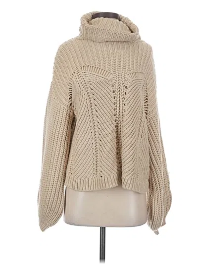 Pre-owned 525 America Turtleneck Sweater In Tan