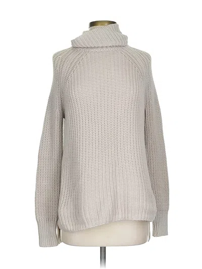 Pre-owned 525 America Turtleneck Sweater In White