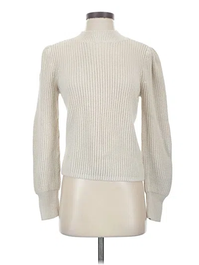 Pre-owned 525 America Turtleneck Sweater In White