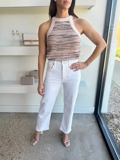 525 America Vanessa Ombre Halter Tank Top In Sand Dollar Multi In Neutral