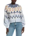 525 America Victoria Fairisle Zip Bomber Jacket In Multi