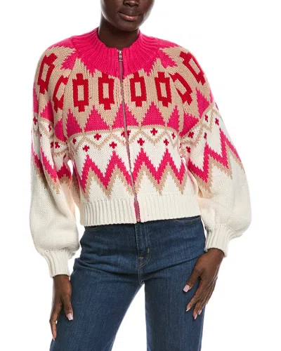 525 America Victoria Knit Bomber Jacket In Multi
