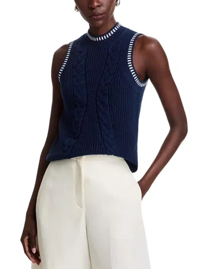 525 America Zoey Cable Demi Tank In Dark Blue Multi