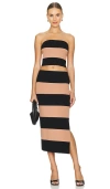 525 Anabel & Lily Two Piece Set In Black & Cafe Au Lait