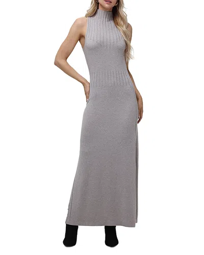 525 Aurora Funnel Neck Maxi Dress In Taupe Heat