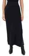 525 Brianna Boucle Maxi Skirt Black In Black