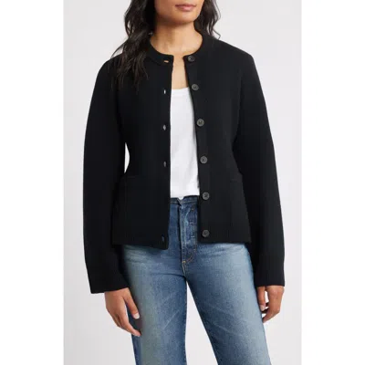 525 Catherine Wool Cardigan In Black