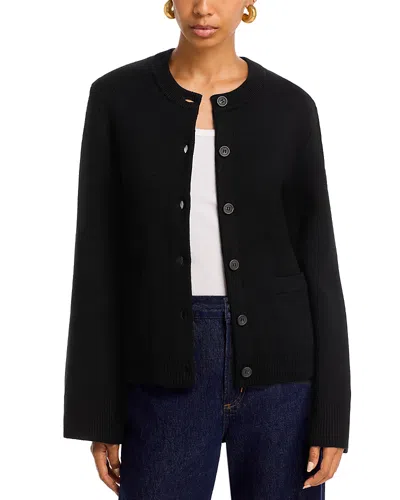 525 Catherine Wool Cardigan Sweater In Black