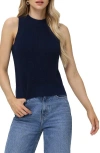525 Demi Cotton Sweater Vest In Dark Blue