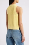 Shop 525 Demi Cotton Sweater Vest In Lemon Meringue