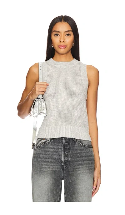 525 Demi Top With Lurex In Glacier Grey