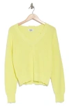 525 Distressed V-neck Cotton Sweater In Margarita