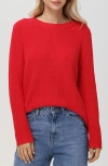 525 Emma High-low Sweater In Cherry Red