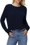525 Emma High-low Sweater In Dark Blue