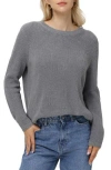 525 Emma High-low Sweater In Smoke Grey