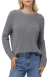 525 Emma High-low Sweater In Smoke Grey