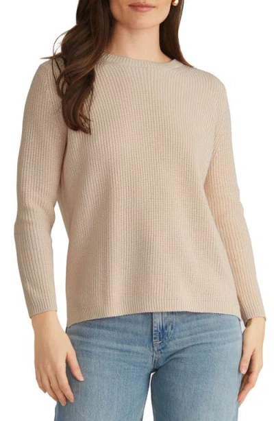 525 Emma High-low Sweater In Wheat Heather