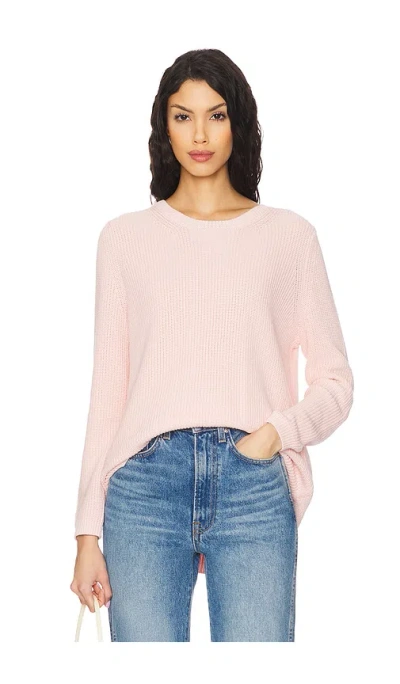 525 Emma Shaker Sweater In 荷花红